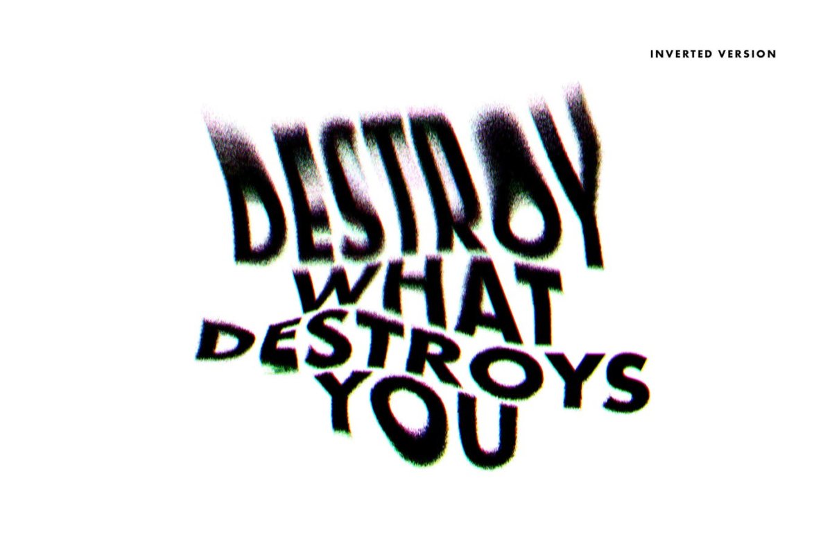 潮流故障失真毛刺扭曲海报标题设计PS样式模板 Chromatic Glitch Text Effects , sucaiwan.com