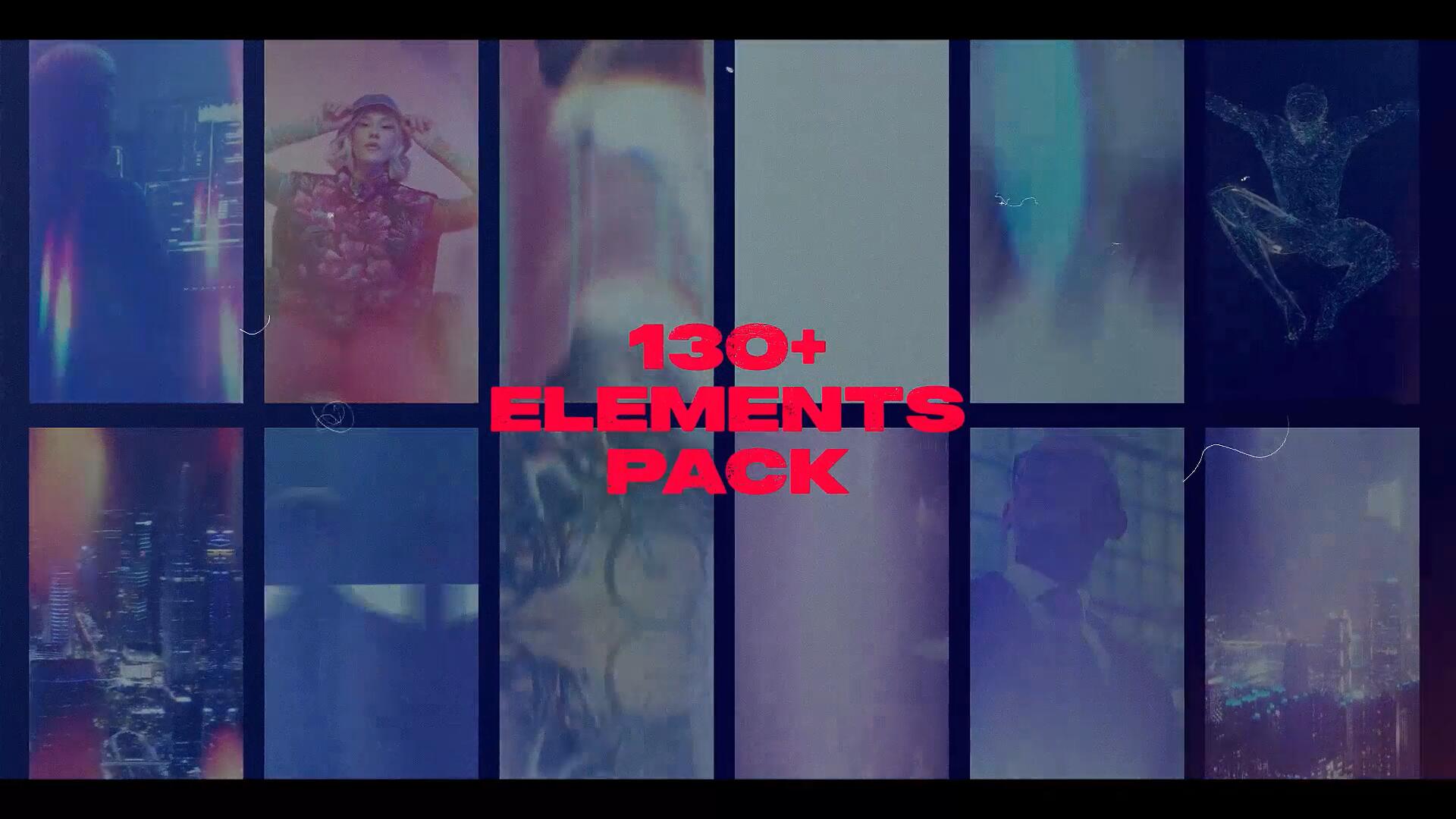 AE/PR/FCPX插件：130个竖屏垂直散景漏光燃烧无缝转场过渡 130+ ELEMENTS PACK , sucaiwan.com