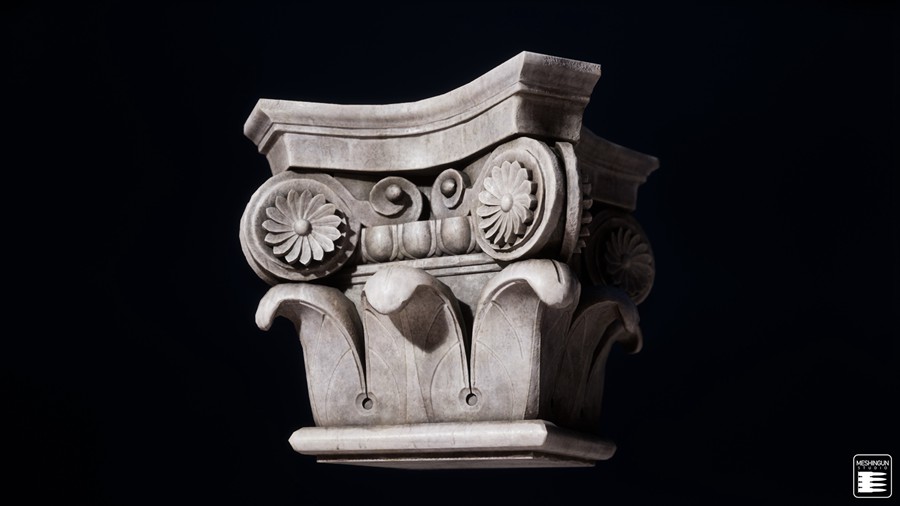 哥特式大教堂室内内部场景3D模型UE格式设计素材 Gothic Interior Megapack 样机素材 sucaiwan.com