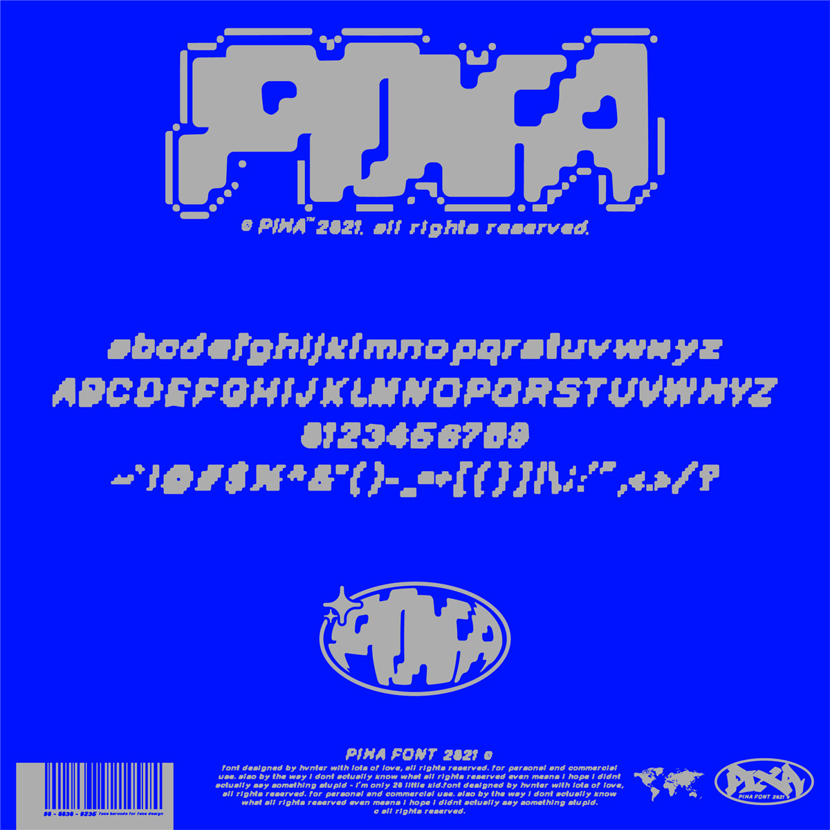 英文字体：复古千禧Y2K艺术风格日本游戏机像素风装饰排版字体 HAVTER- Pixa Typeface 设计素材 sucaiwan.com