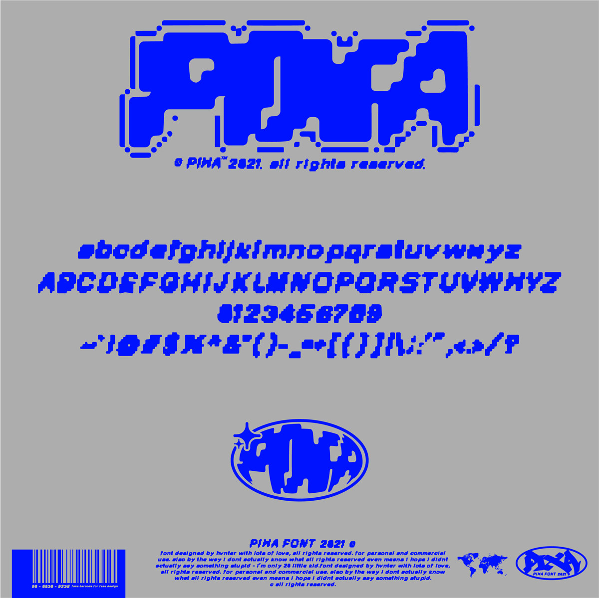 英文字体：复古千禧Y2K艺术风格日本游戏机像素风装饰排版字体 HAVTER- Pixa Typeface 设计素材 sucaiwan.com