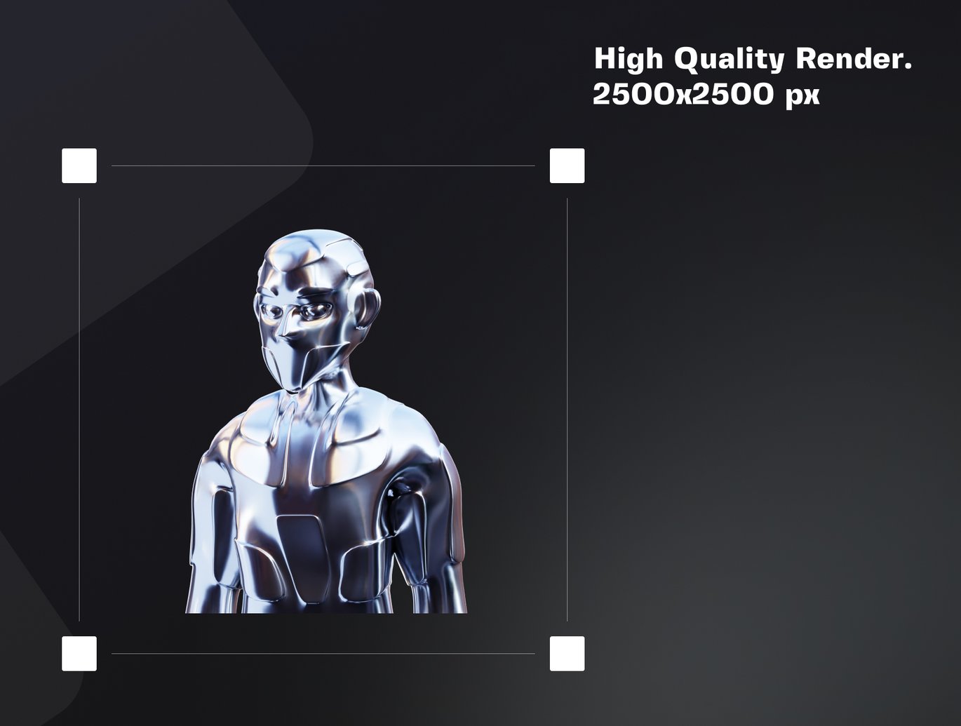 32款未来科幻赛博朋克风抽象艺术3D立体金属银色几何图形设计Blender/PNG格式素材 Abstract Silver 3D Illustration Pack 图片素材 sucaiwan.com