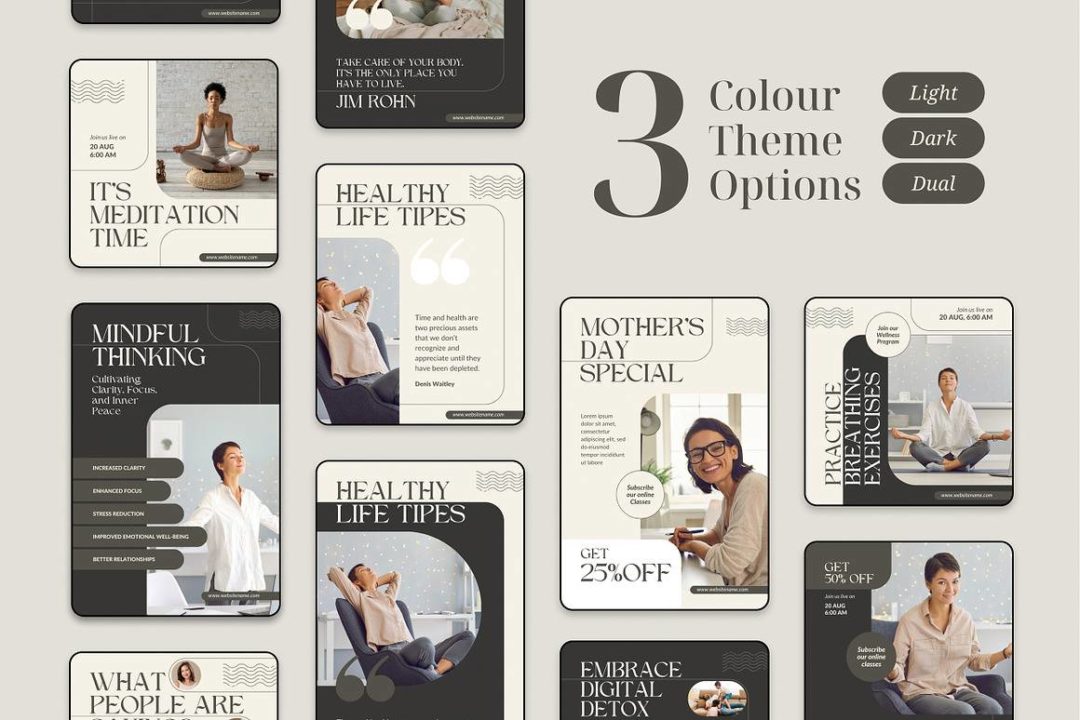 300款极简主义品牌社交媒体推广公众号推文电商海报Canva模板设计素材 Gera – Canva Social Media Templates 幻灯图表 第3张-素材湾丨精选海外优质设计素材资源 300款极简主义品牌社交媒体推广公众号推文电商海报Canva模板设计素材 Gera – Canva Social Media Templates 幻灯图表 sucaiwan.com