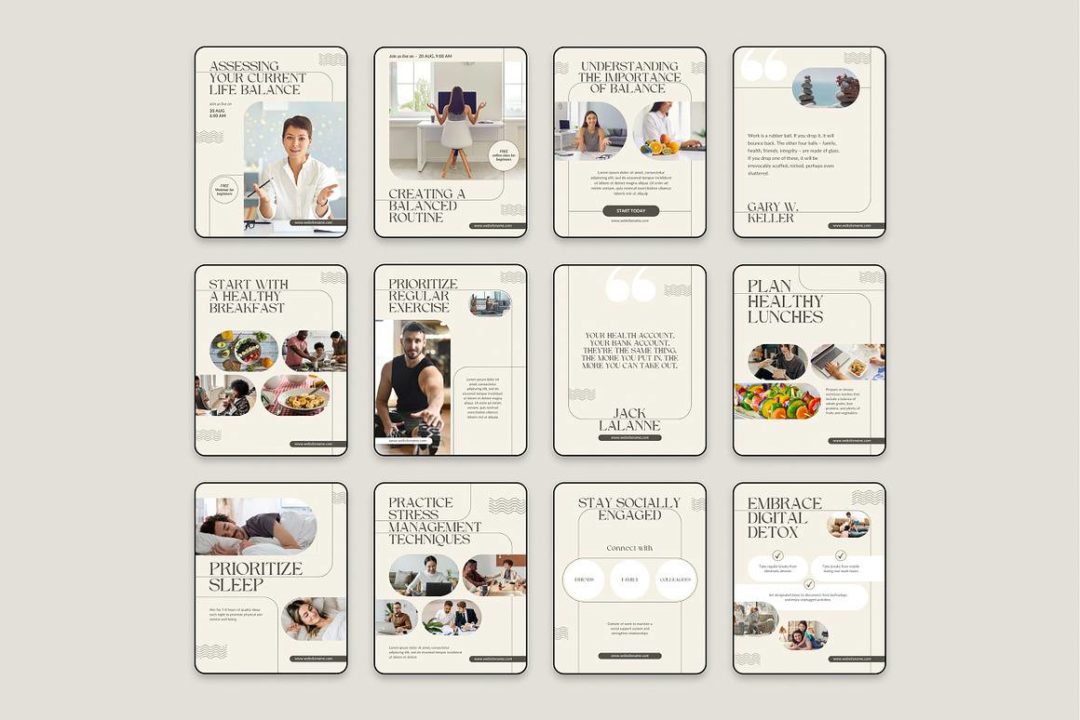 300款极简主义品牌社交媒体推广公众号推文电商海报Canva模板设计素材 Gera – Canva Social Media Templates 幻灯图表 第6张-素材湾丨精选海外优质设计素材资源 300款极简主义品牌社交媒体推广公众号推文电商海报Canva模板设计素材 Gera – Canva Social Media Templates 幻灯图表 sucaiwan.com