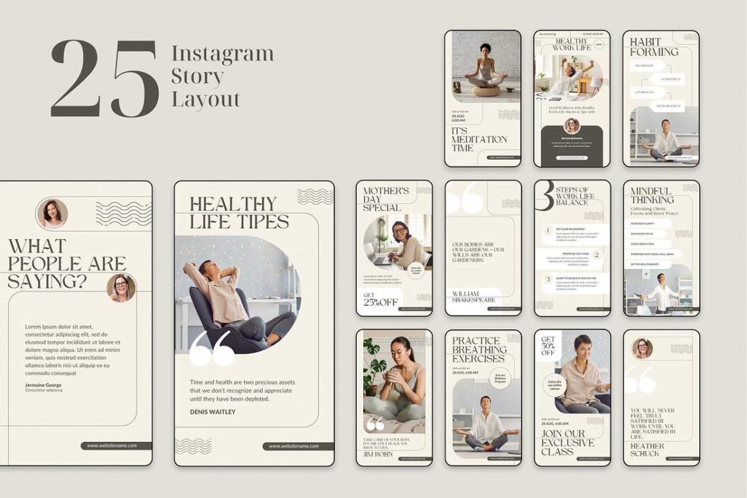 300款极简主义品牌社交媒体推广公众号推文电商海报Canva模板设计素材 Gera – Canva Social Media Templates 幻灯图表 第8张-素材湾丨精选海外优质设计素材资源 300款极简主义品牌社交媒体推广公众号推文电商海报Canva模板设计素材 Gera – Canva Social Media Templates 幻灯图表 sucaiwan.com