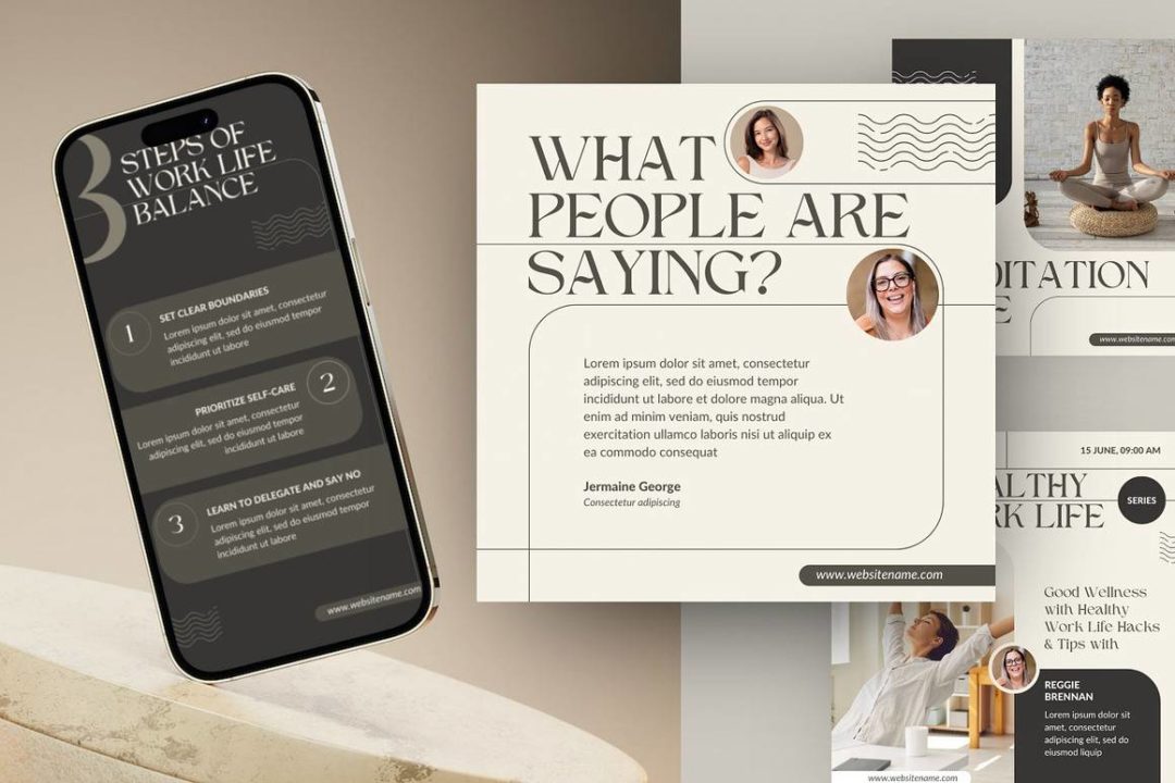 300款极简主义品牌社交媒体推广公众号推文电商海报Canva模板设计素材 Gera – Canva Social Media Templates 幻灯图表 第10张-素材湾丨精选海外优质设计素材资源 300款极简主义品牌社交媒体推广公众号推文电商海报Canva模板设计素材 Gera – Canva Social Media Templates 幻灯图表 sucaiwan.com