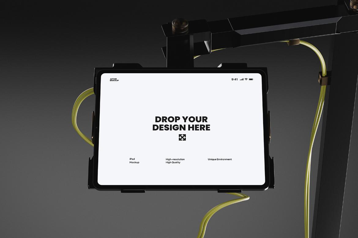 8款未来科幻黑化风苹果iPad平板iPhone手机MacBook电脑演示效果图PS贴图样机模板设计素材 Arm Device Mockups 样机素材 sucaiwan.com