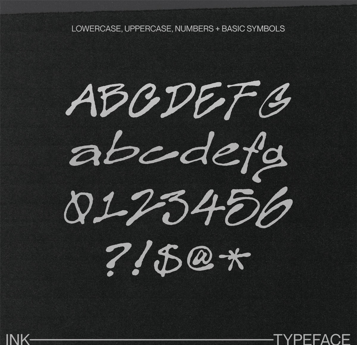 英文字体：复古Y2K抽象手绘涂鸦手写海报标题排版logo艺术字体 BADGER Typeface 设计素材 sucaiwan.com