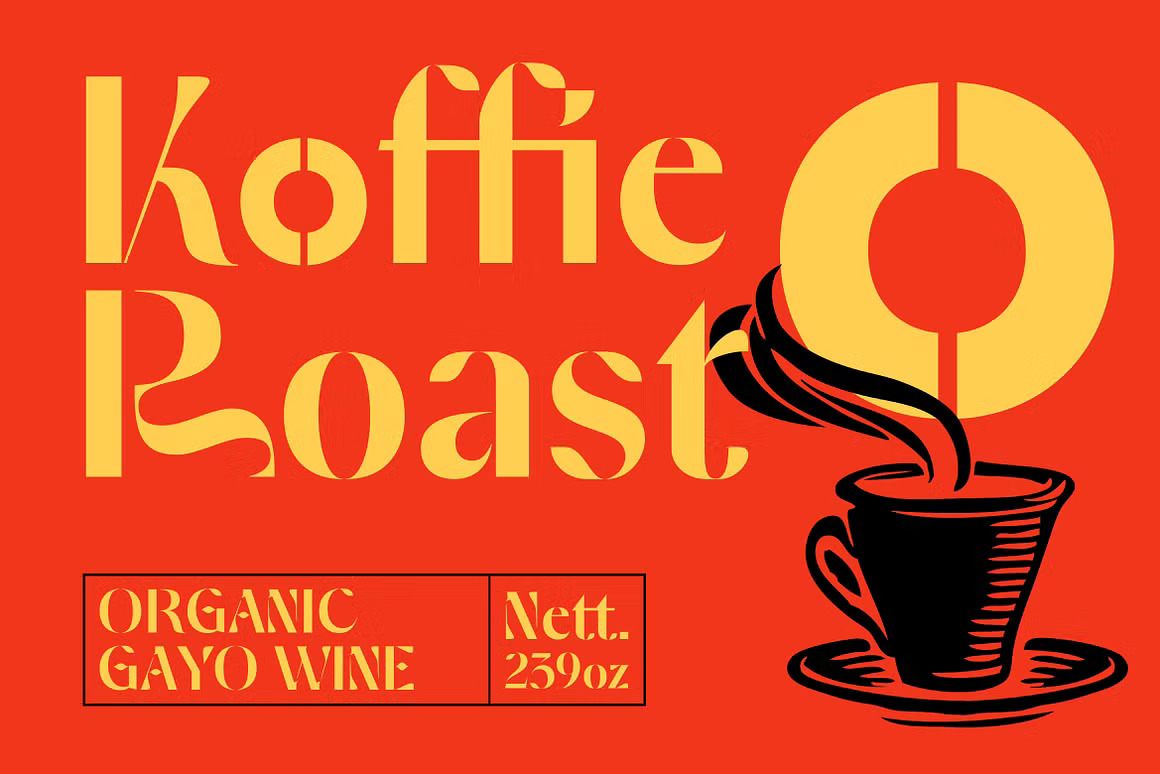 时尚优雅品牌杂志徽标设计无衬线英文字体安装包 Chyselox – Stencil Font 设计素材 sucaiwan.com