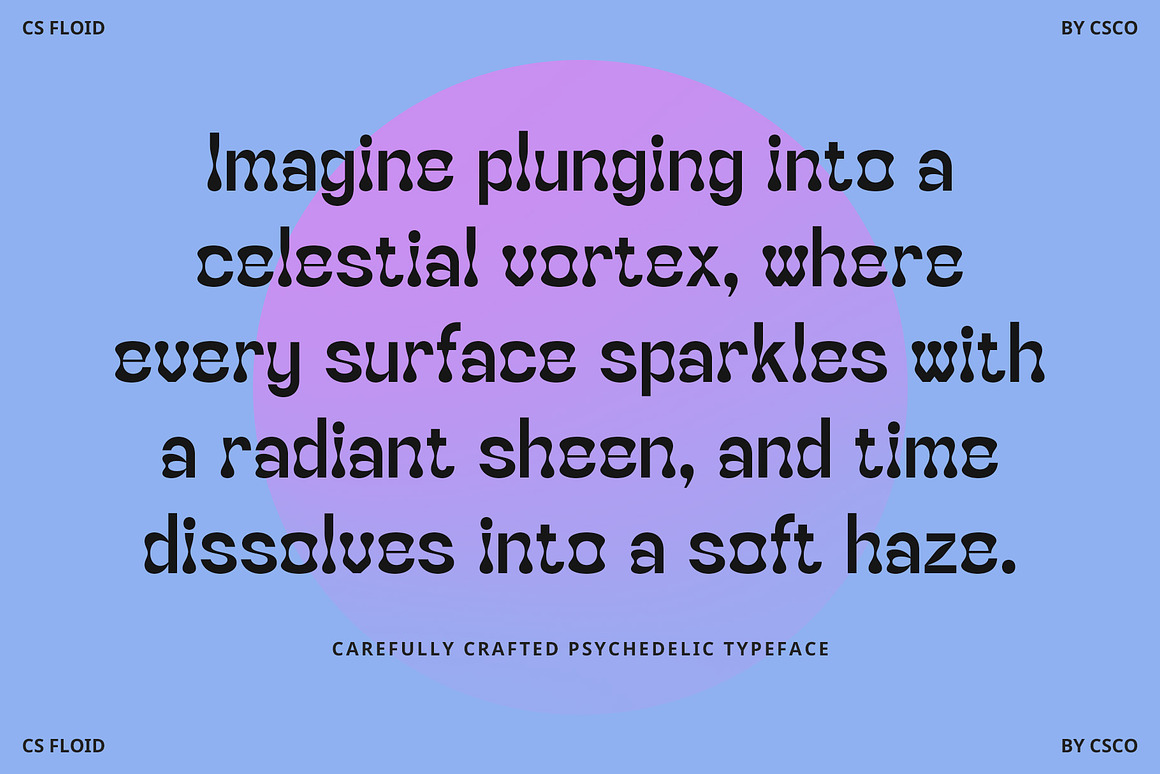 时尚复古音乐海报封面设计无衬线英文字体安装包 CS Floid – Trippy Font 设计素材 第3张-素材湾丨精选海外优质设计素材资源 时尚复古音乐海报封面设计无衬线英文字体安装包 CS Floid – Trippy Font 设计素材 sucaiwan.com