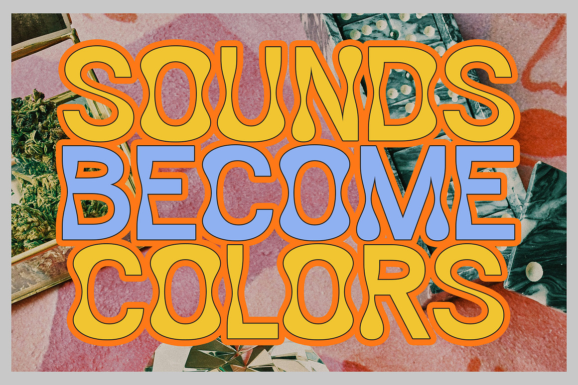 时尚复古音乐海报封面设计无衬线英文字体安装包 CS Floid – Trippy Font 设计素材 第4张-素材湾丨精选海外优质设计素材资源 时尚复古音乐海报封面设计无衬线英文字体安装包 CS Floid – Trippy Font 设计素材 sucaiwan.com