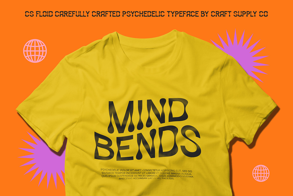 时尚复古音乐海报封面设计无衬线英文字体安装包 CS Floid – Trippy Font 设计素材 第6张-素材湾丨精选海外优质设计素材资源 时尚复古音乐海报封面设计无衬线英文字体安装包 CS Floid – Trippy Font 设计素材 sucaiwan.com