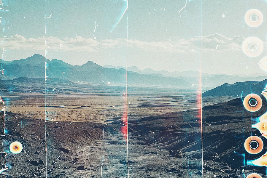 复古电影胶片烧伤融化叠加照片效果PS特效滤镜样机素材 Film Burn Overlay Textures 插件预设 sucaiwan.com