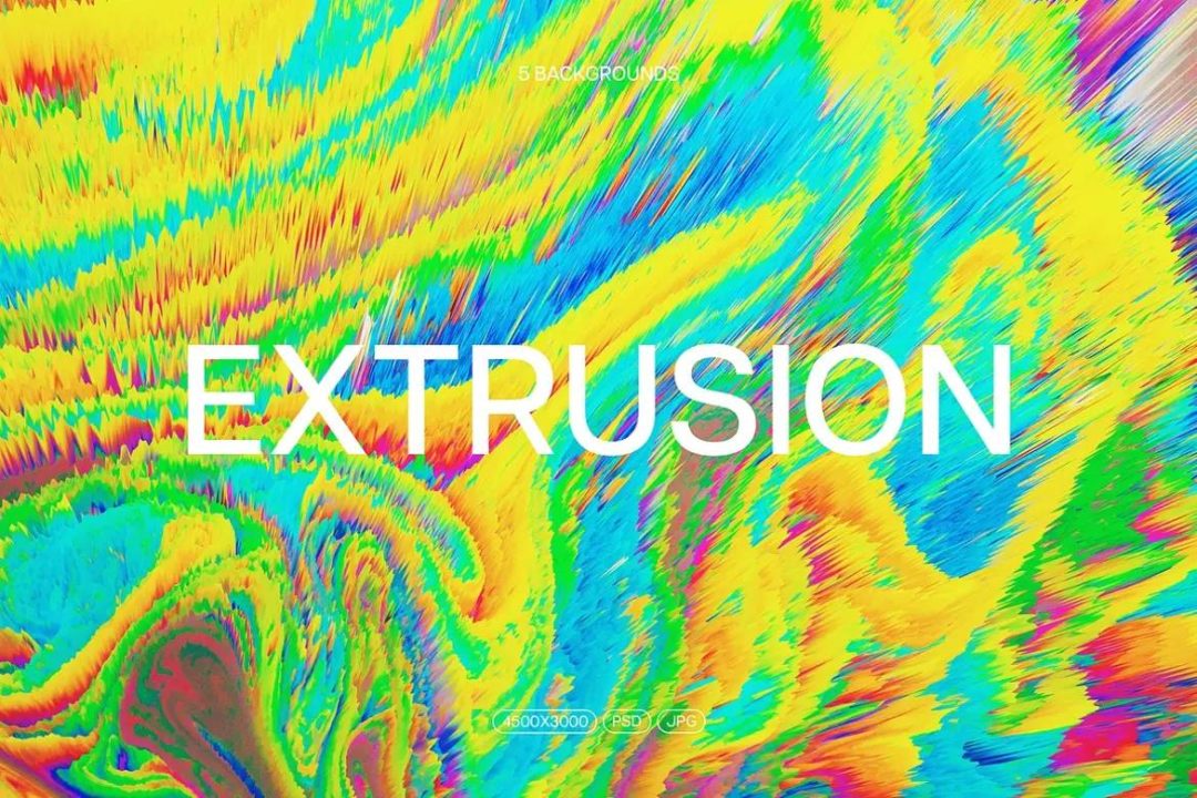 5款4K高清酸性迷幻毛刺爆炸彩色抽象艺术背景图片设计素材 Trippy Abstract Backgrounds 图片素材 sucaiwan.com