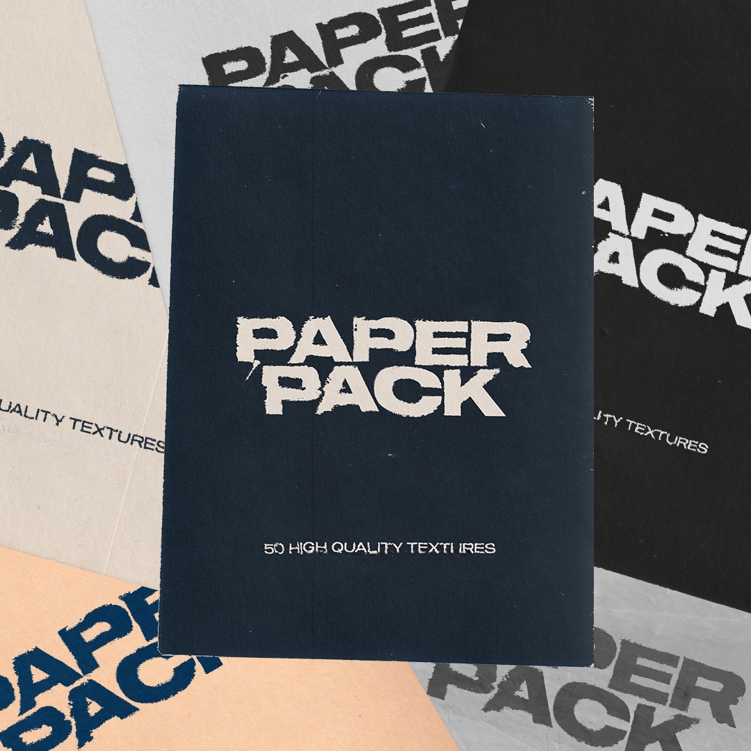 50款高清褶皱复古折印撕裂做旧肌理纹理废弃纸张叠加背景肌理 Studio AAA - Paper Pack , sucaiwan.com