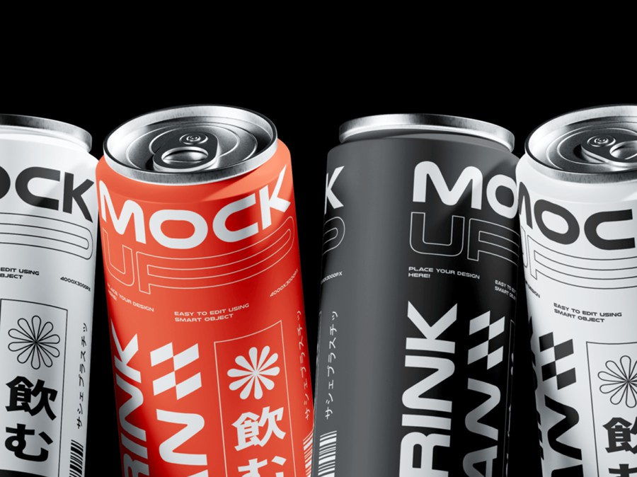 创意罐装听装饮料苏打水啤酒易拉罐设计效果图PS贴图样机模板素材 Drink Can Mockup 样机素材 第2张-素材湾丨精选海外优质设计素材资源 创意罐装听装饮料苏打水啤酒易拉罐设计效果图PS贴图样机模板素材 Drink Can Mockup 样机素材 sucaiwan.com