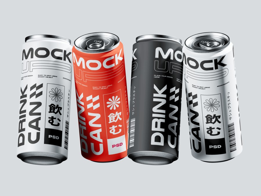 创意罐装听装饮料苏打水啤酒易拉罐设计效果图PS贴图样机模板素材 Drink Can Mockup 样机素材 第3张-素材湾丨精选海外优质设计素材资源 创意罐装听装饮料苏打水啤酒易拉罐设计效果图PS贴图样机模板素材 Drink Can Mockup 样机素材 sucaiwan.com