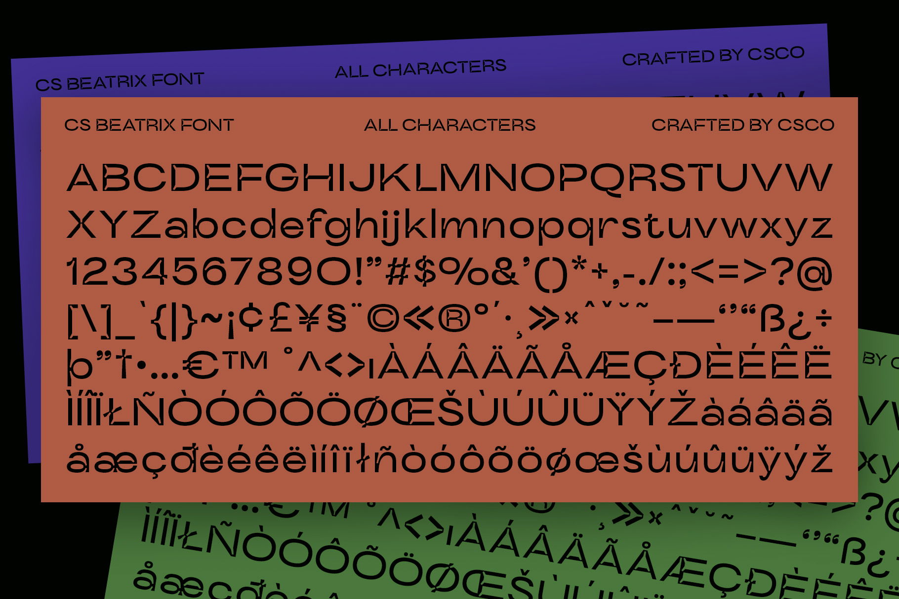 英文字体：3款现代艺术逆反差水墨印刷无衬线西文排版标题字体 CS Beatrix – Inktrap Font 设计素材 sucaiwan.com