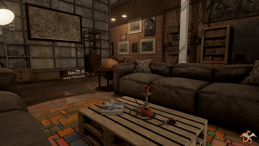 真实实验室阁楼房屋内部环境场景3D模型UE设计素材 Laboratory Interior Studio In Loft Style 样机素材 第4张-素材湾丨精选海外优质设计素材资源 真实实验室阁楼房屋内部环境场景3D模型UE设计素材 Laboratory Interior Studio In Loft Style 样机素材 sucaiwan.com