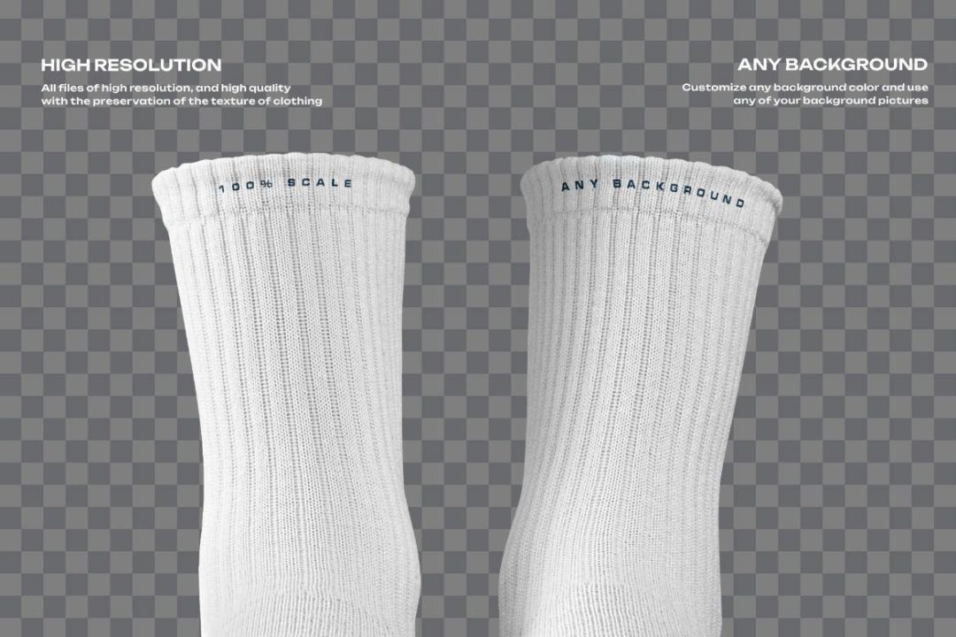 7款时尚中筒袜子印花图案设计展示效果图PSD样机模板素材 7 Mockups Medium Socks in the 3D Style 样机素材 第6张-素材湾丨精选海外优质设计素材资源 7款时尚中筒袜子印花图案设计展示效果图PSD样机模板素材 7 Mockups Medium Socks in the 3D Style 样机素材 sucaiwan.com