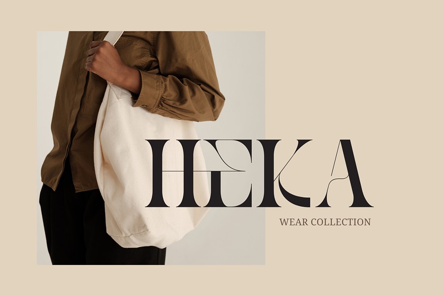 时尚复古美学品牌广告标志设计衬线英文字体安装包 Reaga Vintage – Branding Logo Font 设计素材 sucaiwan.com