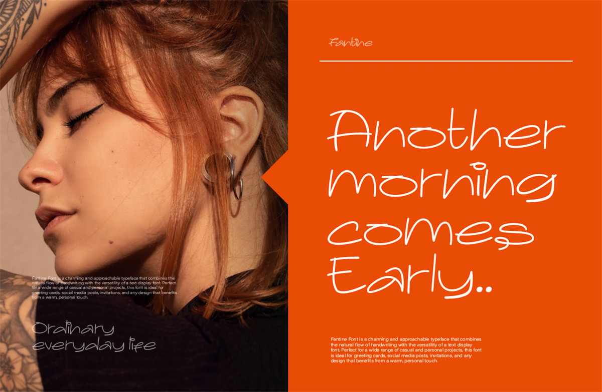 英文字体:复古自然真实笔迹墨迹手写pop涂鸦艺术英文logo装饰字体 Fantine Font , 第6张-素材湾丨精选海外优质设计素材资源 英文字体:复古自然真实笔迹墨迹手写pop涂鸦艺术英文logo装饰字体 Fantine Font , sucaiwan.com