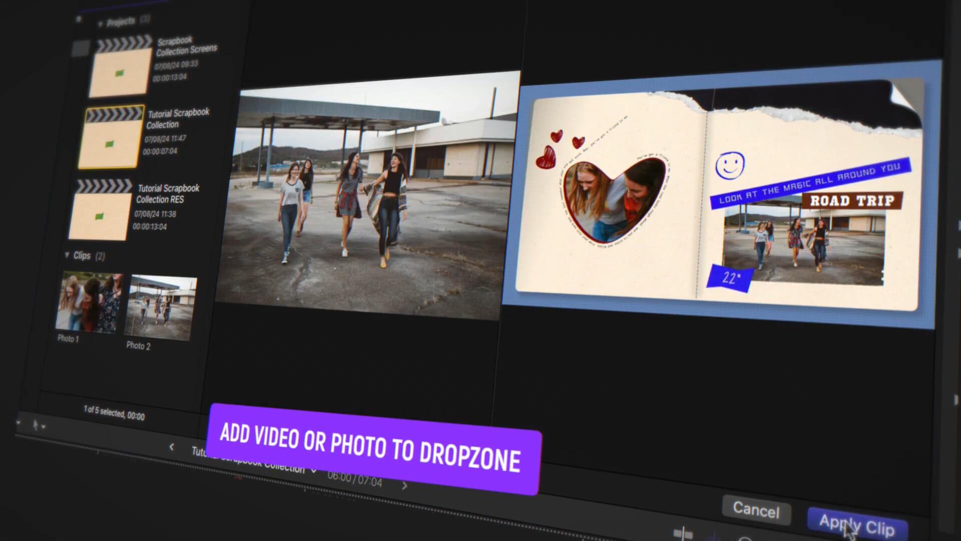 FCPX插件:70个复古怀旧趣味手账拼贴艺术风格旅行回忆录照片故事模板 Scrapbook Collection , 第8张-素材湾丨精选海外优质设计素材资源 FCPX插件:70个复古怀旧趣味手账拼贴艺术风格旅行回忆录照片故事模板 Scrapbook Collection , sucaiwan.com