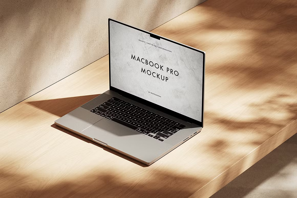 15款逼真光影苹果MacBook Pro网站界面WEB UI设计展示效果图PS贴图样机模板 MacBook Pro Mockup Collection 样机素材 第9张-素材湾丨精选海外优质设计素材资源 15款逼真光影苹果MacBook Pro网站界面WEB UI设计展示效果图PS贴图样机模板 MacBook Pro Mockup Collection 样机素材 sucaiwan.com
