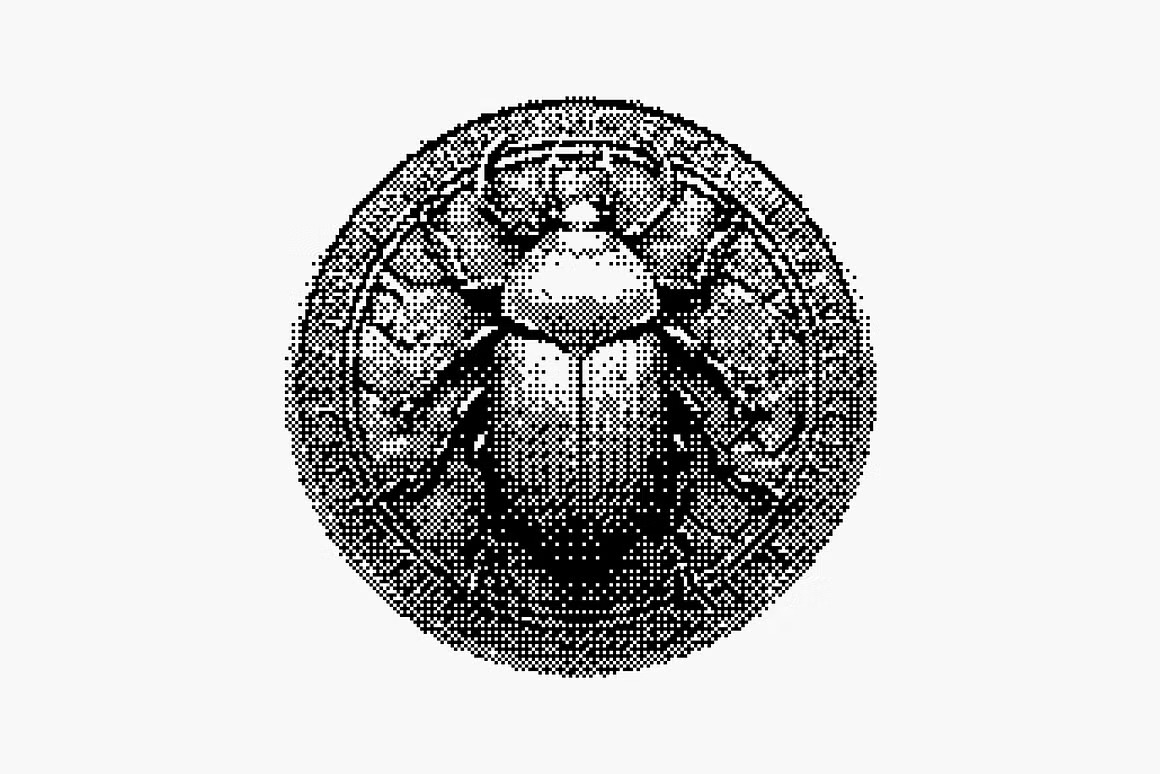 144款新潮复古像素马赛克低保真抽象艺术插画矢量图案AI/PS/PNG格式素材 Dithering Bitmap Vector Shapes Collection 图片素材 sucaiwan.com