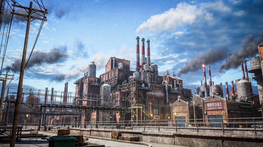 工业城市工厂街道烟囱建筑3D模型UE设计素材 Brooke Industrial Town 样机素材 第4张-素材湾丨精选海外优质设计素材资源 工业城市工厂街道烟囱建筑3D模型UE设计素材 Brooke Industrial Town 样机素材 sucaiwan.com