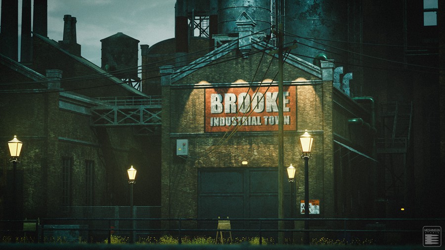 工业城市工厂街道烟囱建筑3D模型UE设计素材 Brooke Industrial Town 样机素材 第8张-素材湾丨精选海外优质设计素材资源 工业城市工厂街道烟囱建筑3D模型UE设计素材 Brooke Industrial Town 样机素材 sucaiwan.com