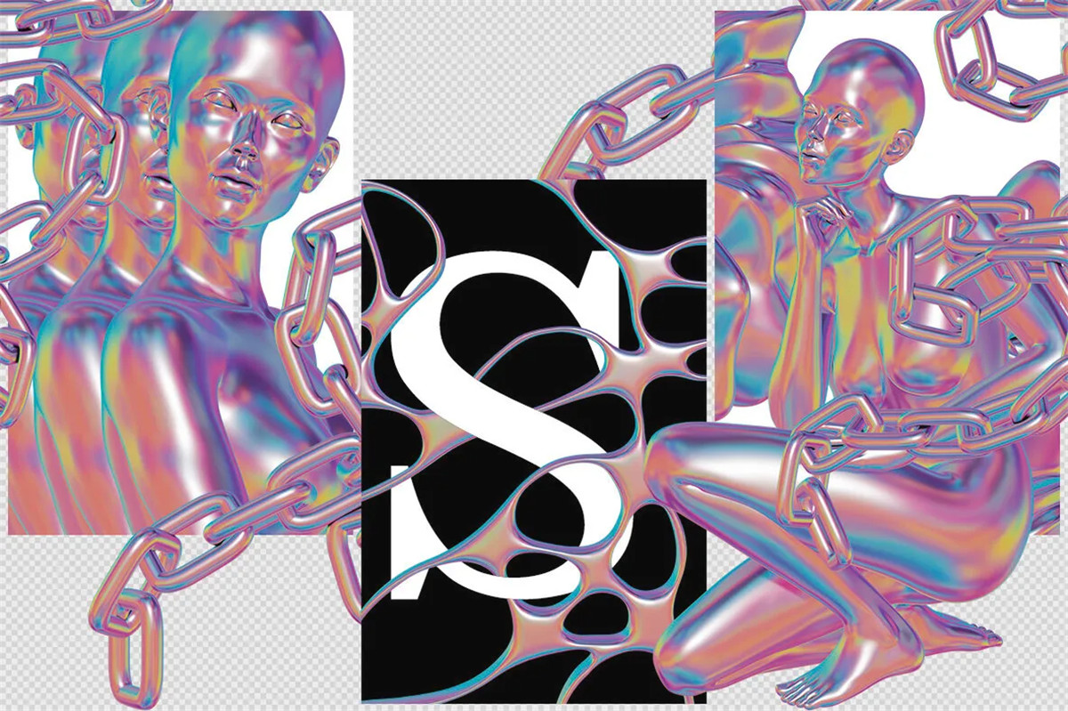 130种迷幻蒸汽波波普艺术抽象3D几何手绘插画INS风海报设计元素套件 Psychedelic 3D Shapes 图片素材 第3张-素材湾丨精选海外优质设计素材资源 130种迷幻蒸汽波波普艺术抽象3D几何手绘插画INS风海报设计元素套件 Psychedelic 3D Shapes 图片素材 sucaiwan.com