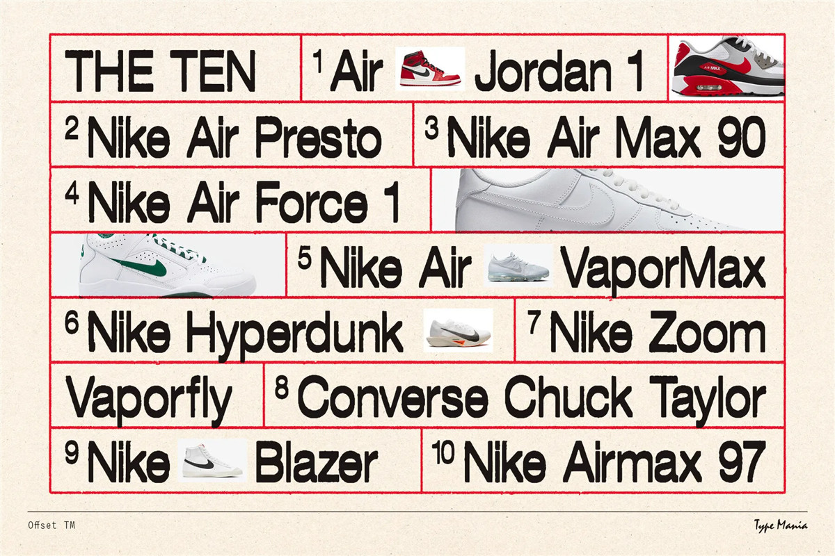 英文字体：复古粗犷美学丝网水墨印刷打印出血半调胶印动态字体 Offset TM Font 设计素材 sucaiwan.com