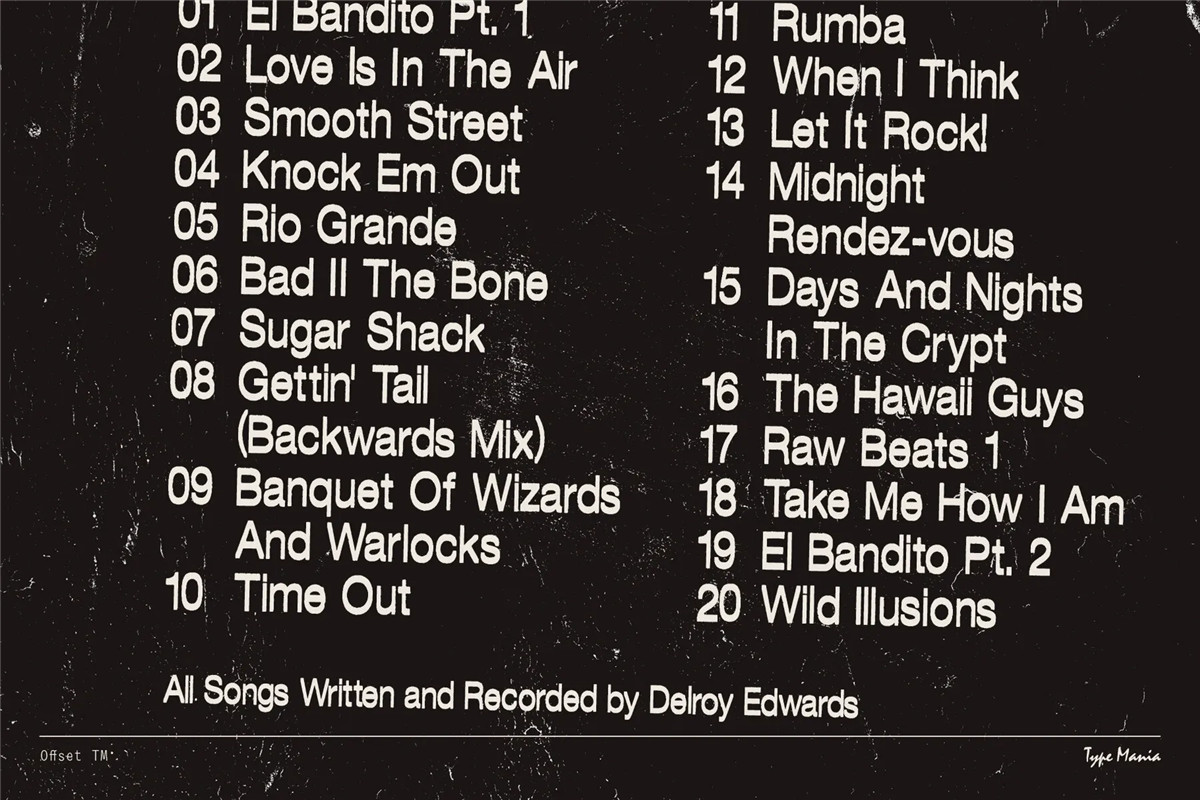 英文字体：复古粗犷美学丝网水墨印刷打印出血半调胶印动态字体 Offset TM Font 设计素材 sucaiwan.com