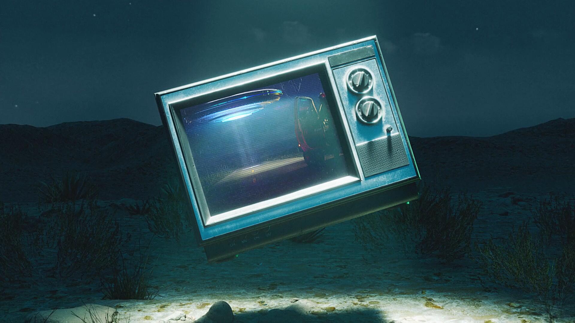 FCPX插件：热门复古嘻哈做旧TV电视着火3D实物场景VHS故障风格开场片头模板 , sucaiwan.com