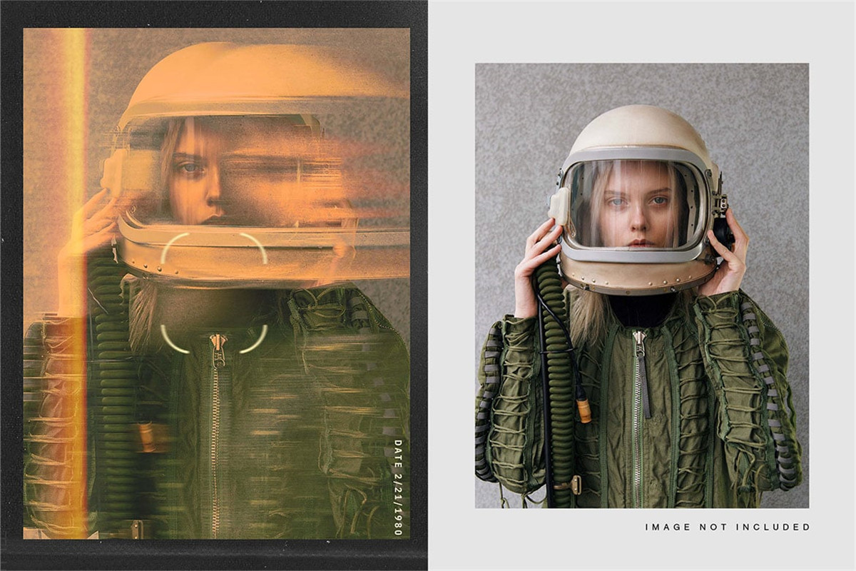 复古漏光胶片摄影模糊扭曲抽象艺术图片后期叠加滤镜PSD特效样机 Nuke Photo Effect 插件预设 sucaiwan.com