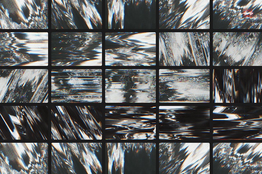 16款4K高清科幻扫描仪扭曲故障失真抽象艺术肌理背景底纹图片素材 Scanner Disrupt — Hi-Res Textures 图片素材 sucaiwan.com