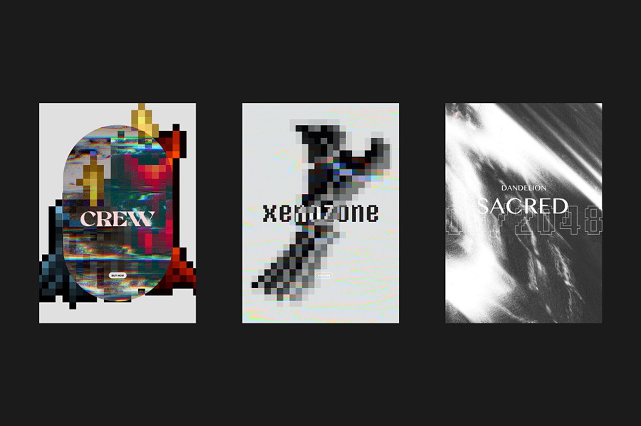 16款4K高清科幻扫描仪扭曲故障失真抽象艺术肌理背景底纹图片素材 Scanner Disrupt — Hi-Res Textures 图片素材 sucaiwan.com