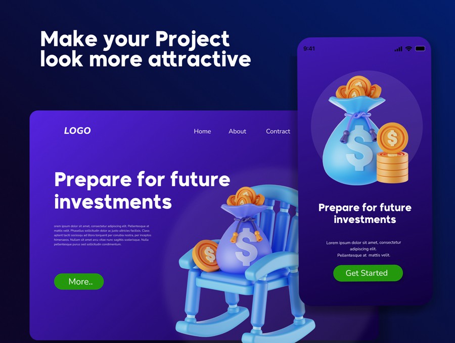 25款优质金融投资理财3D插图图标Icons设计Blender/OBJ/FBX/PNG格式素材 Investment and Saving 3D Asset 图标素材 第4张-素材湾丨精选海外优质设计素材资源 25款优质金融投资理财3D插图图标Icons设计Blender/OBJ/FBX/PNG格式素材 Investment and Saving 3D Asset 图标素材 sucaiwan.com