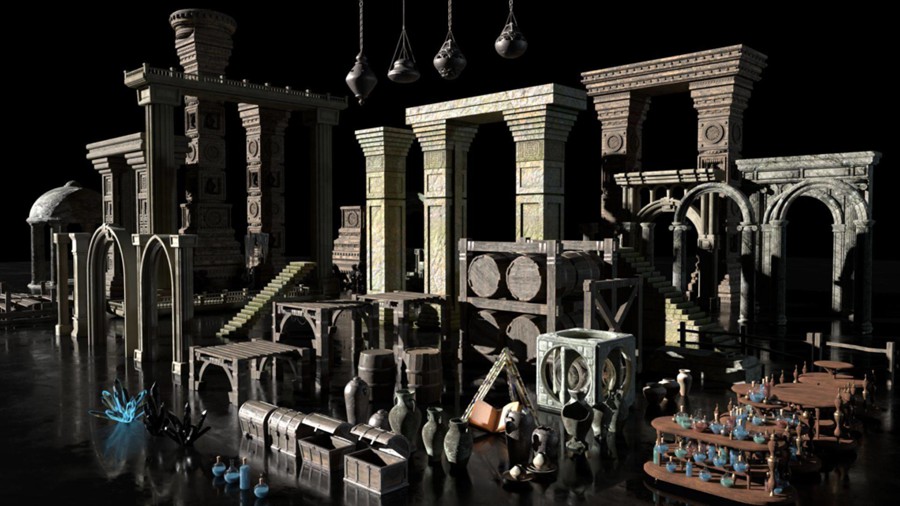 Blender工厂寺庙黑暗森林城市三维场景环境搭建渲染教程+工程资产预设 中英文字幕 Max Hay Art – Creating Beautiful Environments Course 样机素材 第2张-素材湾丨精选海外优质设计素材资源 Blender工厂寺庙黑暗森林城市三维场景环境搭建渲染教程+工程资产预设 中英文字幕 Max Hay Art – Creating Beautiful Environments Course 样机素材 sucaiwan.com