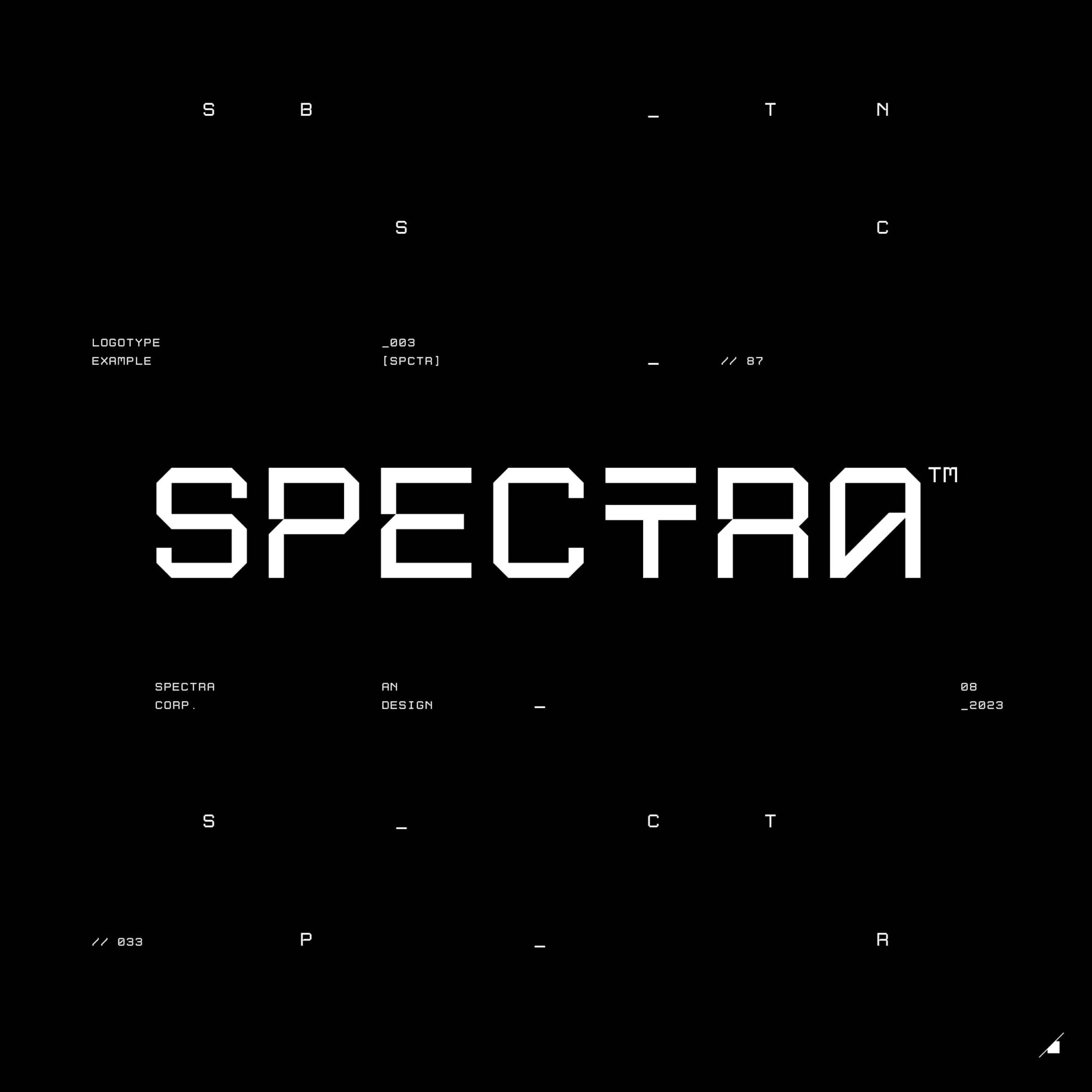 未来科幻先锋斜角赛博朋克几何工业风PSAI大写英文字体安装包 Studio Innate – Aoi Mono 设计素材 sucaiwan.com