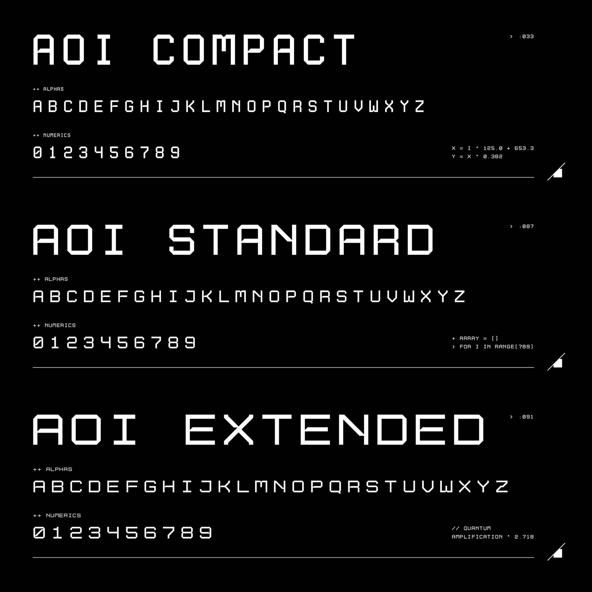 未来科幻先锋斜角赛博朋克几何工业风PSAI大写英文字体安装包 Studio Innate – Aoi Mono 设计素材 sucaiwan.com