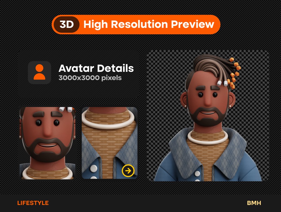 73+款独特趣味卡通3D立体职业青年男女人物头像插图图标PNG/Blender/Fig格式设计素材 Lifestyle 3D Avatars Illustration 图标素材 第3张-素材湾丨精选海外优质设计素材资源 73+款独特趣味卡通3D立体职业青年男女人物头像插图图标PNG/Blender/Fig格式设计素材 Lifestyle 3D Avatars Illustration 图标素材 sucaiwan.com