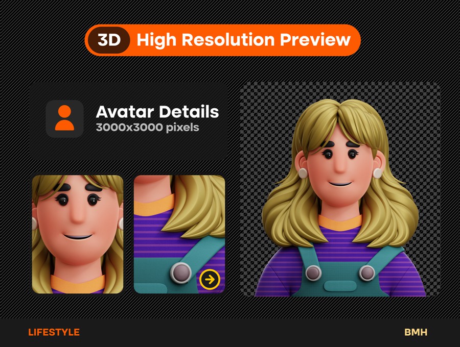 73+款独特趣味卡通3D立体职业青年男女人物头像插图图标PNG/Blender/Fig格式设计素材 Lifestyle 3D Avatars Illustration 图标素材 第4张-素材湾丨精选海外优质设计素材资源 73+款独特趣味卡通3D立体职业青年男女人物头像插图图标PNG/Blender/Fig格式设计素材 Lifestyle 3D Avatars Illustration 图标素材 sucaiwan.com