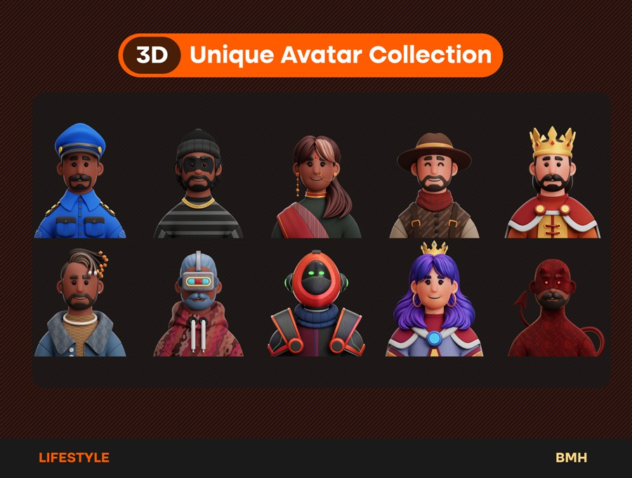 73+款独特趣味卡通3D立体职业青年男女人物头像插图图标PNG/Blender/Fig格式设计素材 Lifestyle 3D Avatars Illustration 图标素材 第6张-素材湾丨精选海外优质设计素材资源 73+款独特趣味卡通3D立体职业青年男女人物头像插图图标PNG/Blender/Fig格式设计素材 Lifestyle 3D Avatars Illustration 图标素材 sucaiwan.com