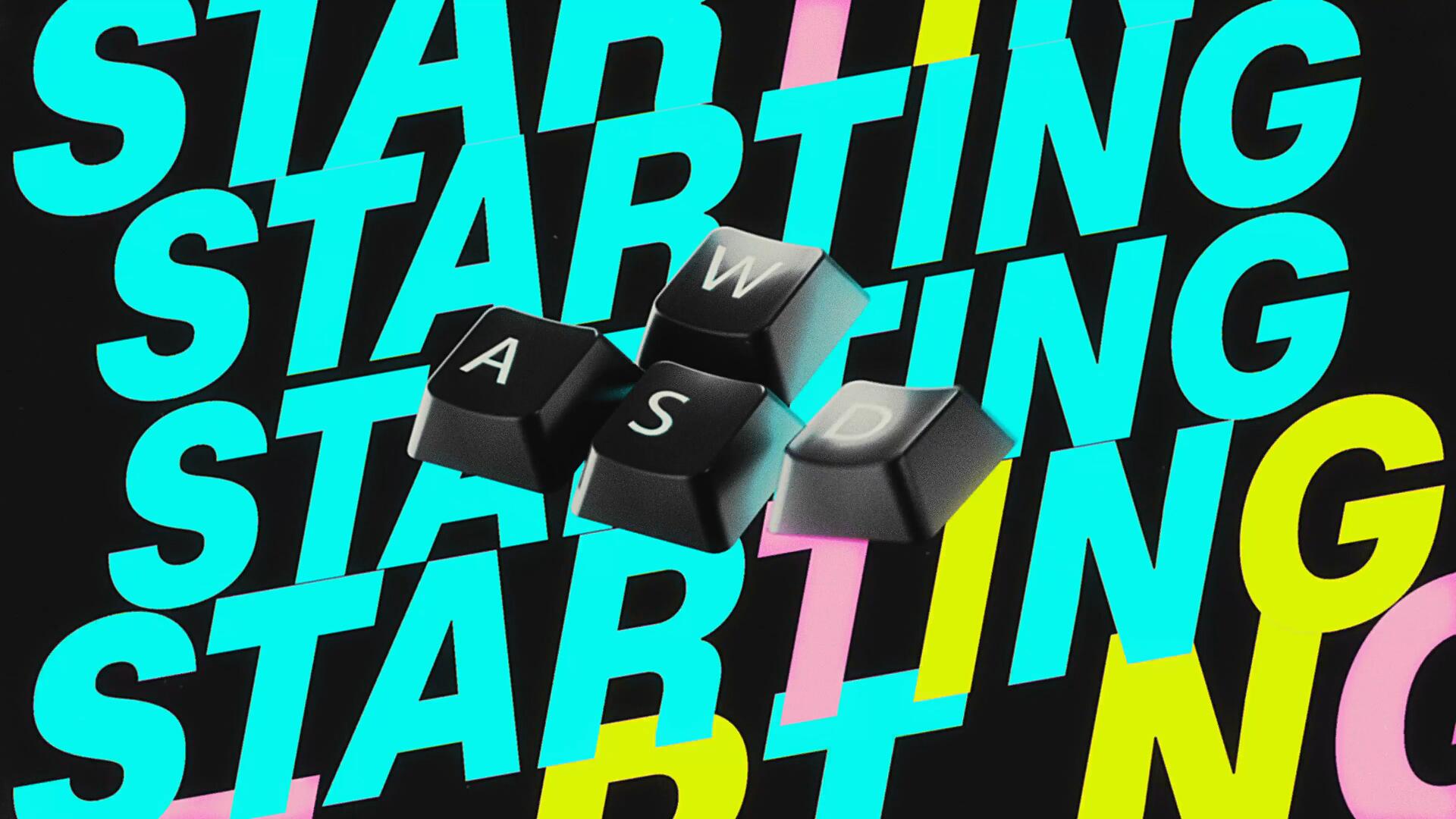 AE模板：科技数码博主频道趣味感3D旋转动态排版开场片头LOGO展示 , sucaiwan.com