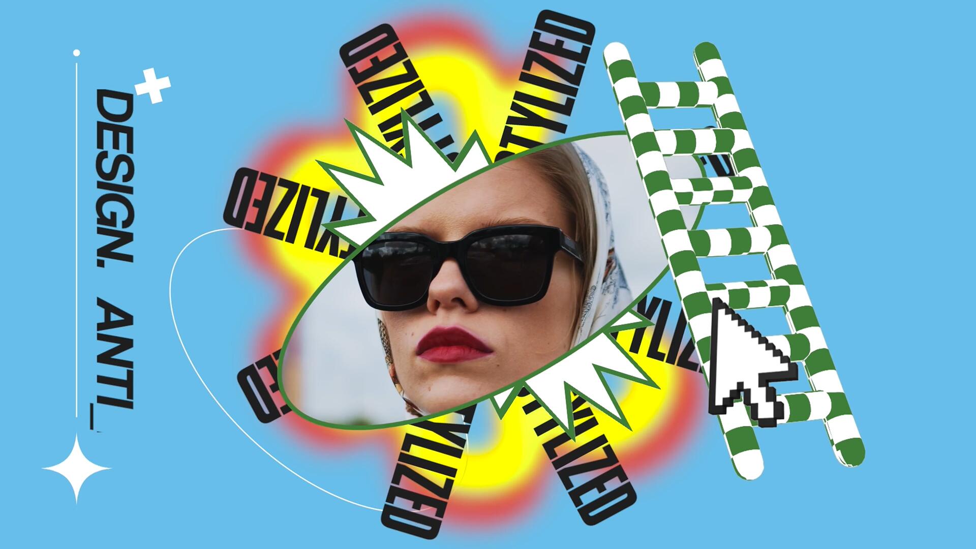 FCPX插件：复古Y2K后现代主义趣味3D几何图形视频排版动画标题开场片头 , sucaiwan.com