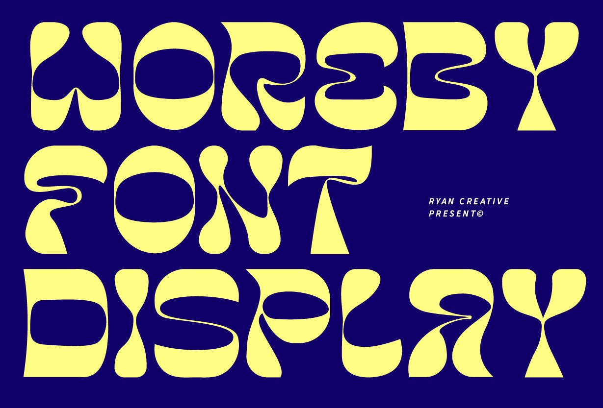 现代可爱贴纸海报封面设计装饰英文字体安装包 Woreby – Display Type 设计素材 第1张-素材湾丨精选海外优质设计素材资源 现代可爱贴纸海报封面设计装饰英文字体安装包 Woreby – Display Type 设计素材 sucaiwan.com