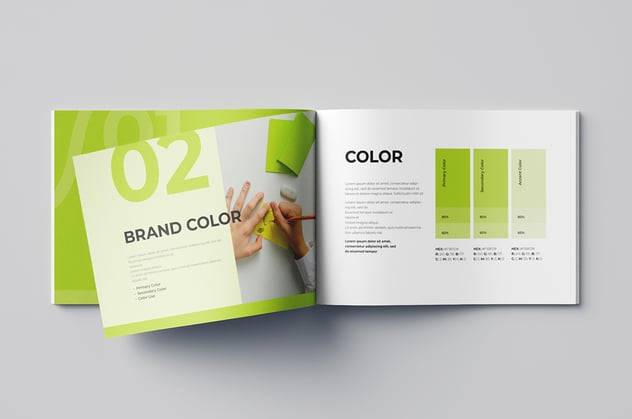 时尚品牌VI使用规范指南手册画册图文排版设计ID模版 Brand Guideline 幻灯图表 第6张-素材湾丨精选海外优质设计素材资源 时尚品牌VI使用规范指南手册画册图文排版设计ID模版 Brand Guideline 幻灯图表 sucaiwan.com