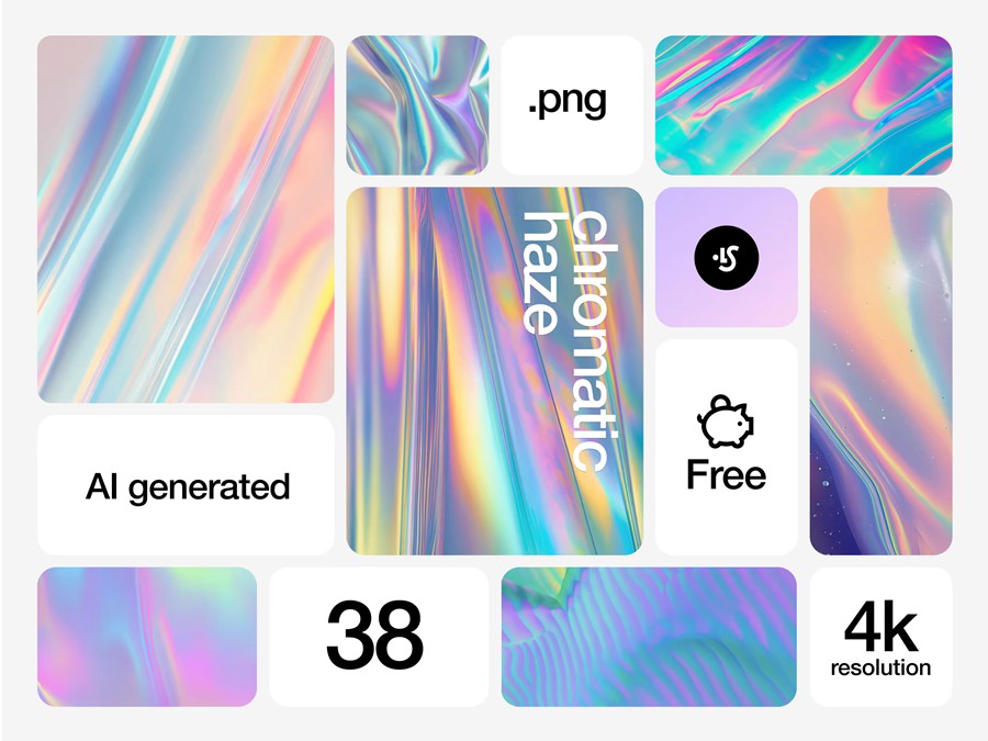 38款4K高清全息渐变彩虹效果AI生产抽象视觉海报设计背景图片素材 Chromatic Haze 图片素材 sucaiwan.com